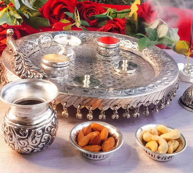 german Silver arti plate set