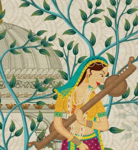 meera bai wall paper