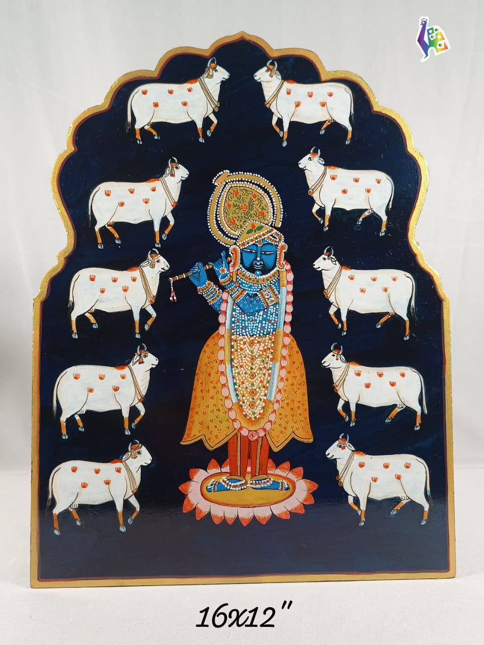 pichwai wall plate Sreenath ji