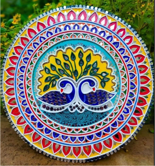 Lippan art work - Peacock