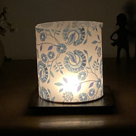 Chintz Blue tea light lamp