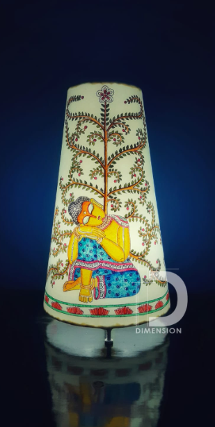 Exquisite Handpainted Buddha lampshade with wishing tree