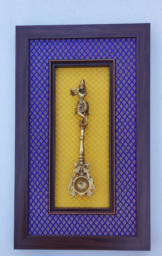 Brass wall decor/ Krishna Prabhavali  - Krishna for living room, office, pooja room