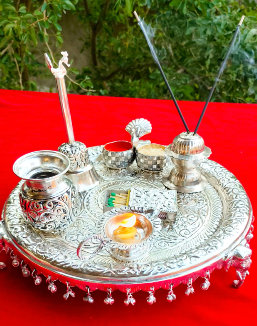 aarti plate in german silver