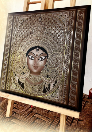 tanjore art durga