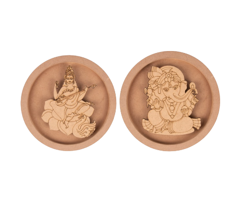 ganesh saraswathi wall plate