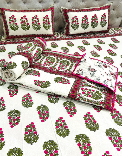 4 pc cotton bedding set