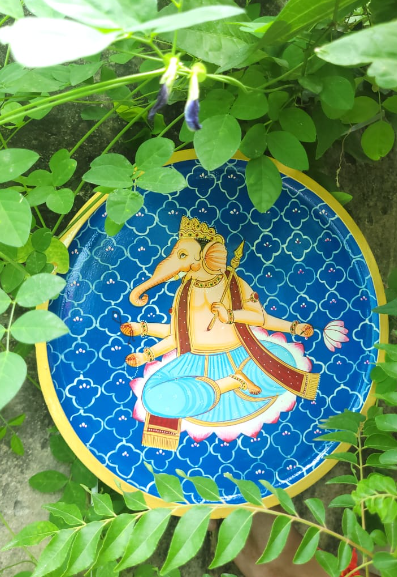 GAnesha Pichwai wall plate