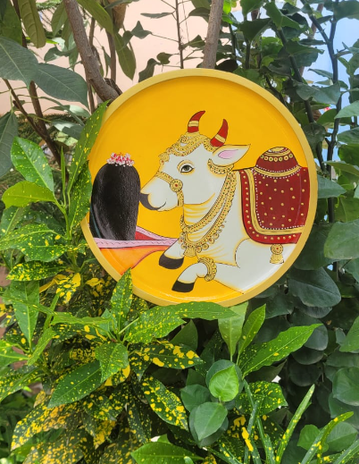 shiva nandi wall plate