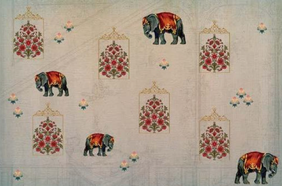 elephant wall paper