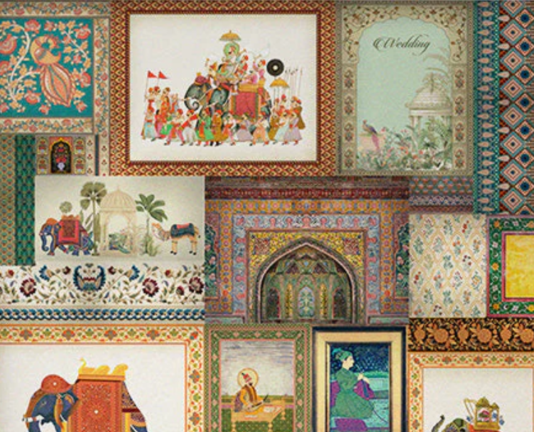 royal indian wall paper