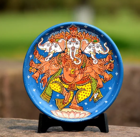 panchmukhi ganesha wall plate