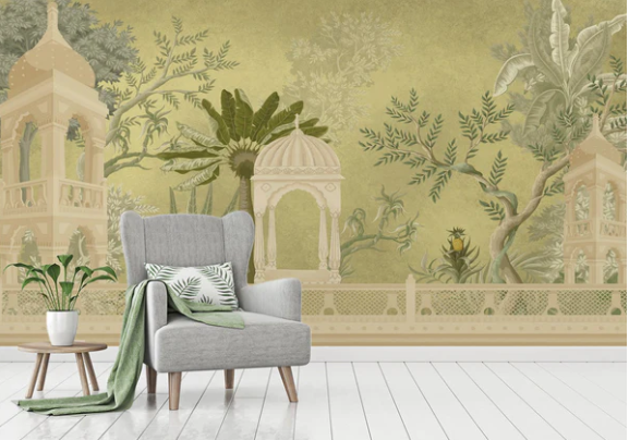 indian wall paper print