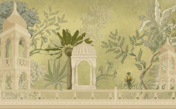 mughal arch wall paper