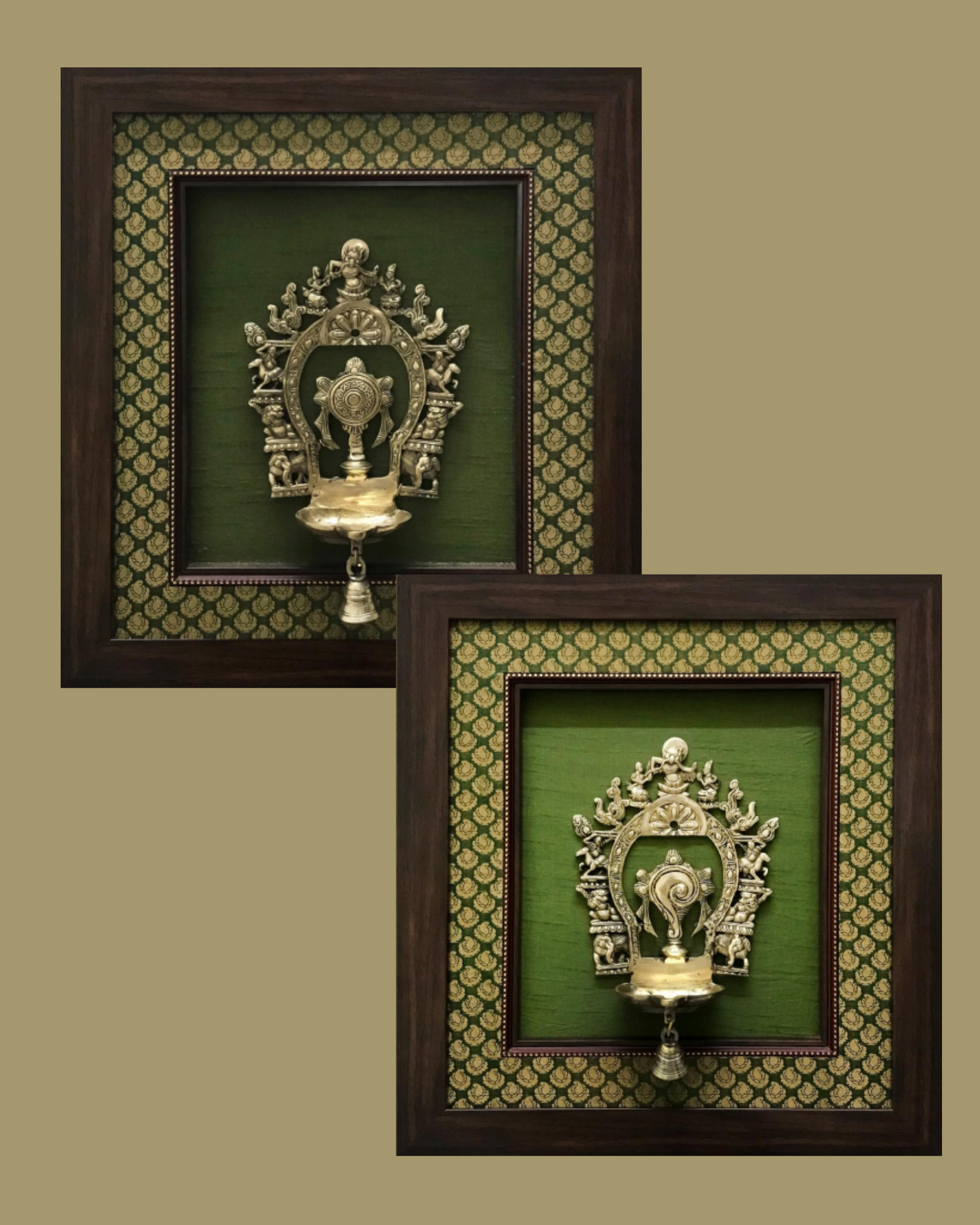 shank chakra prabhavali wall frame