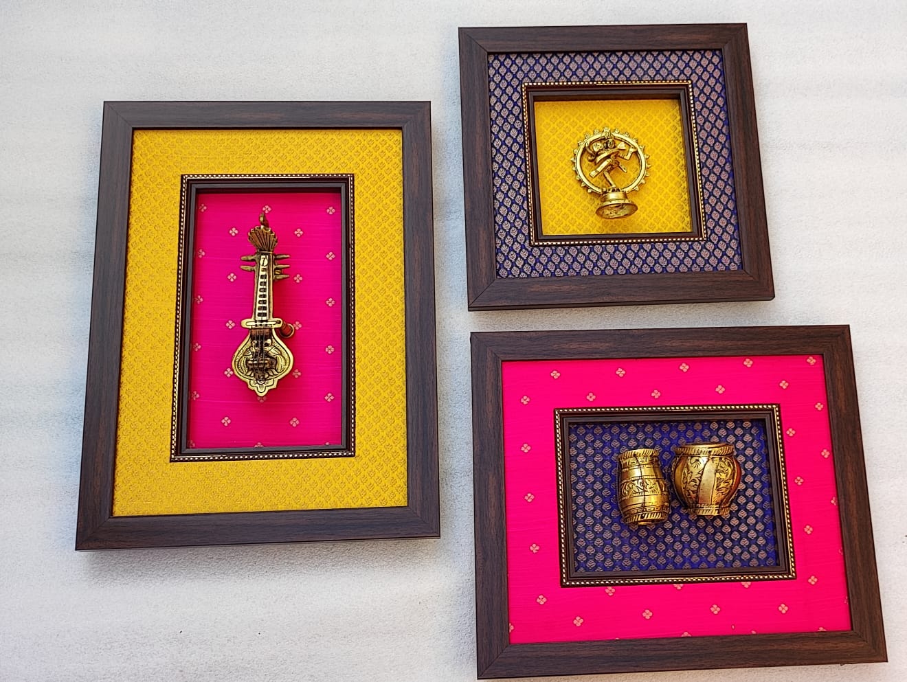 brass prabhavali wall decor