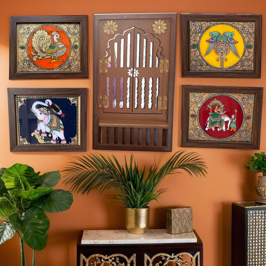 Indian wall decor set