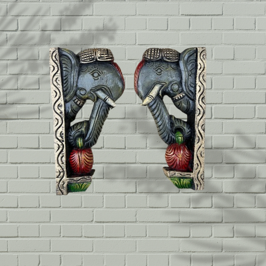 Mini elephant wall brackets Pair