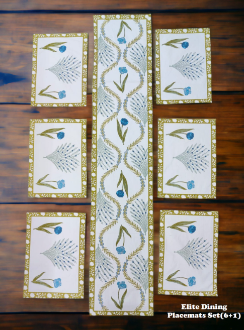 dining runner and mat set