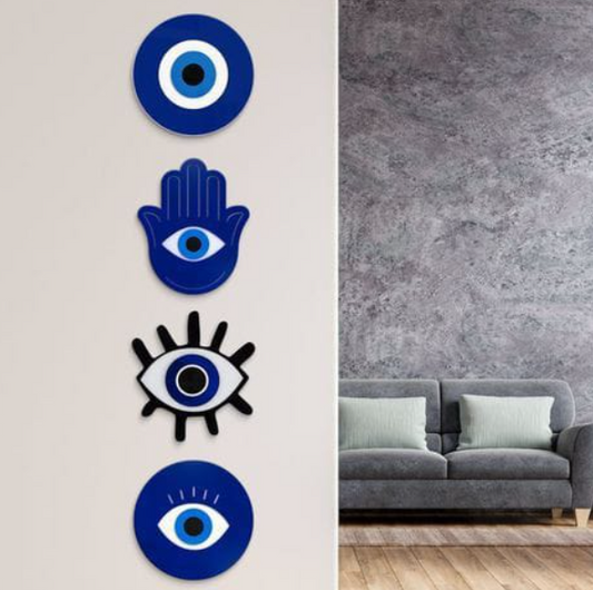 Evil Eyes - Wall Decor- 8 inches Diameter