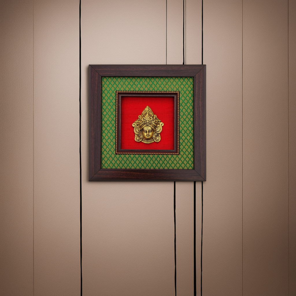 Brass wall decor/ Prabhavali - Durga