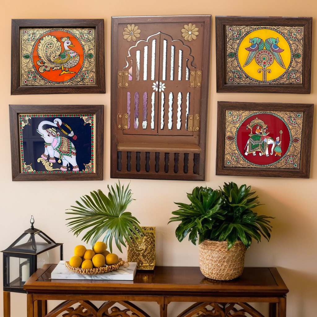 Indian wall decor set