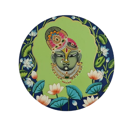 Handpainted Wall Plate - Shri Krishna