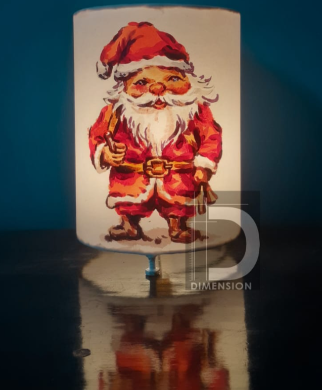 Santa Claus handpainted lampshade