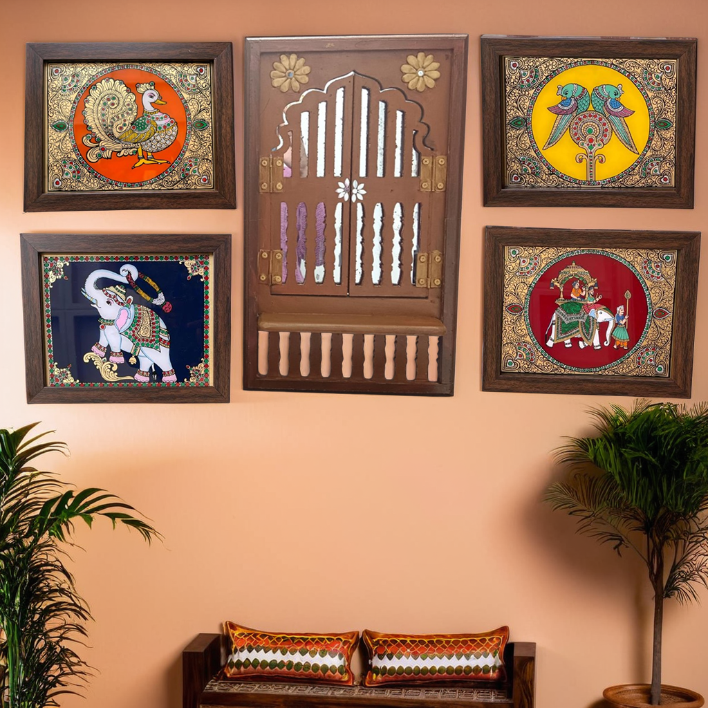 Indian wall decor set