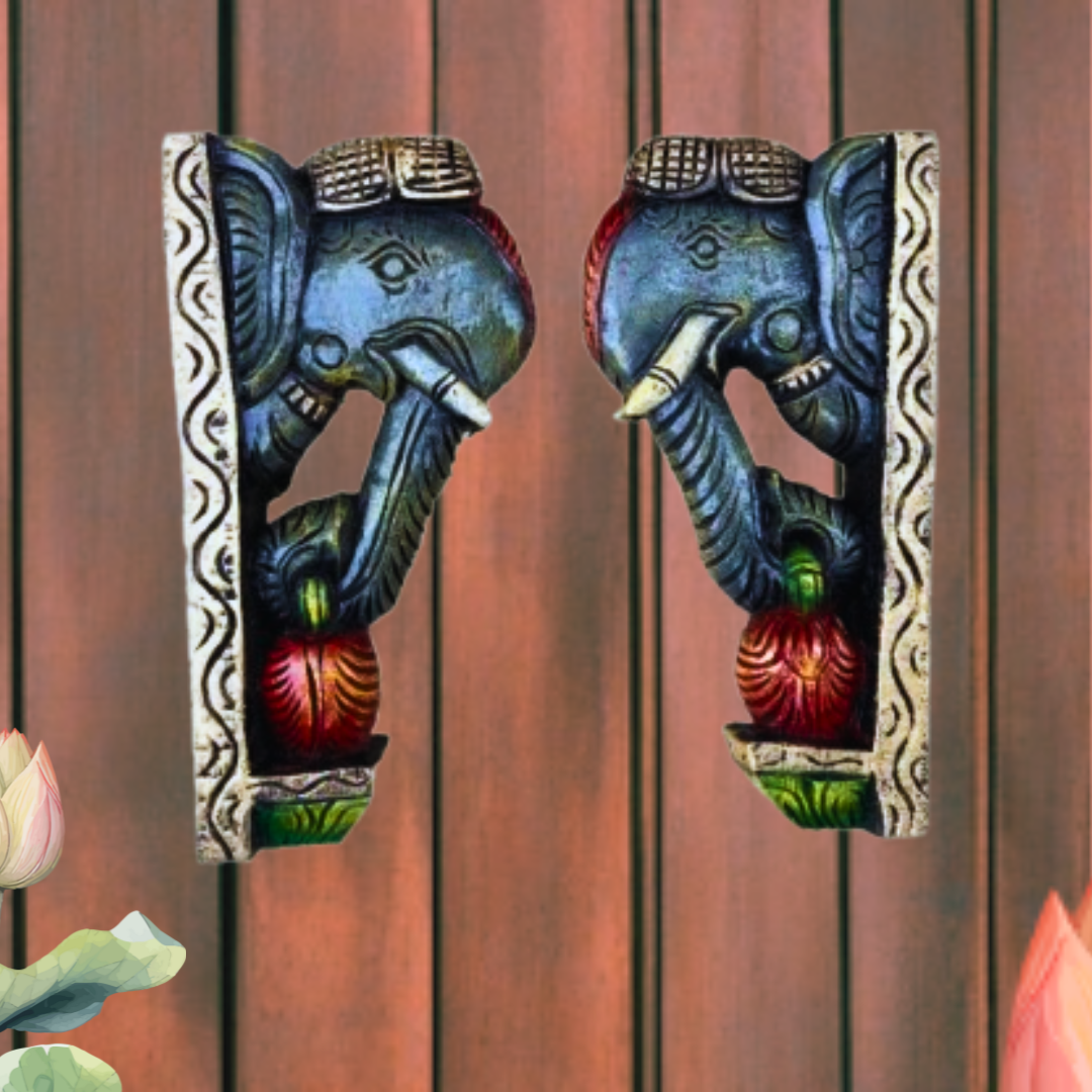 Mini elephant wall brackets Pair